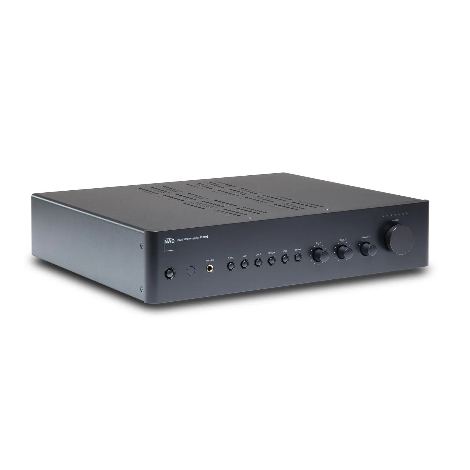 NAD C 359S Vollverstärker schräg von vorn